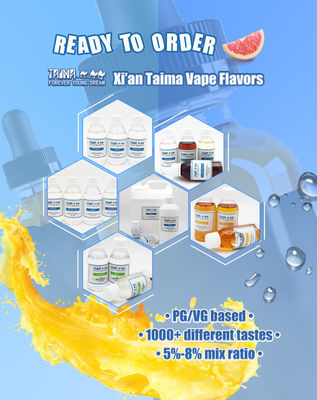 125ml/500ml/1L/2L/5L ボトル 容量 E液体 5%~12%の混合比とCAS 58543-16-1の蒸気汁濃縮剤